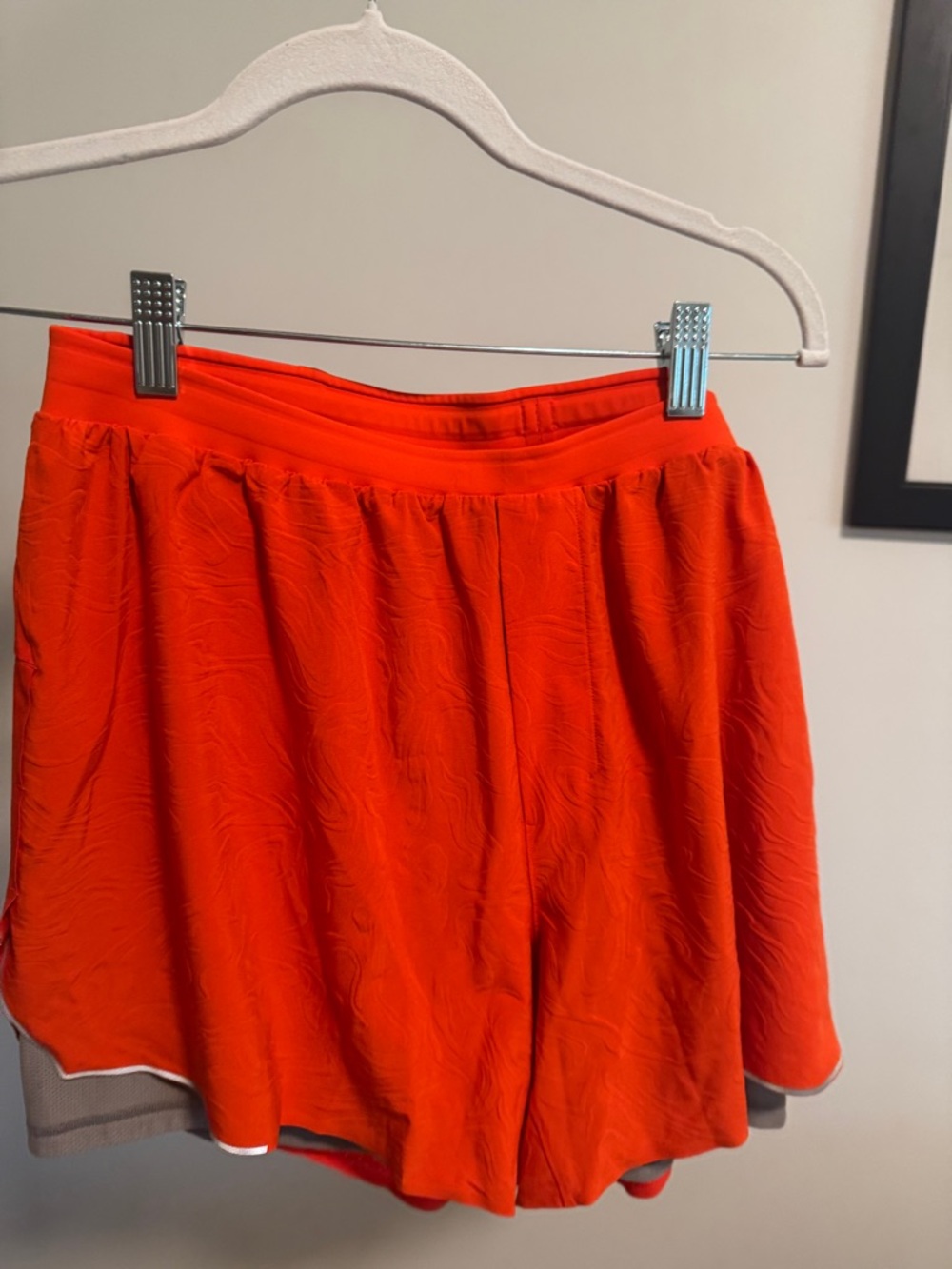 lululemon athletica Bright Orange Men's Athletic Shorts